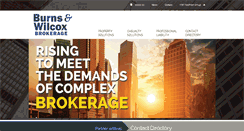 Desktop Screenshot of burnsandwilcoxbrokerage.com