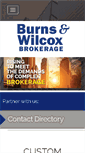 Mobile Screenshot of burnsandwilcoxbrokerage.com